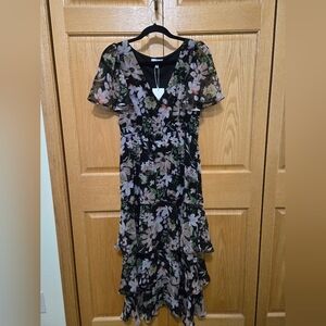 Lucy Paris Black and Pink Floral Dress